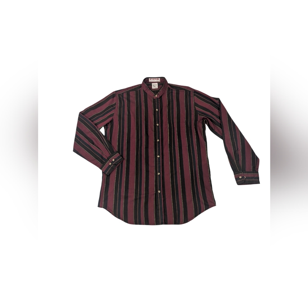 Vintage 90s McGregor Classics Men's Striped Button Up Long Sleeve Shirt - Sz L